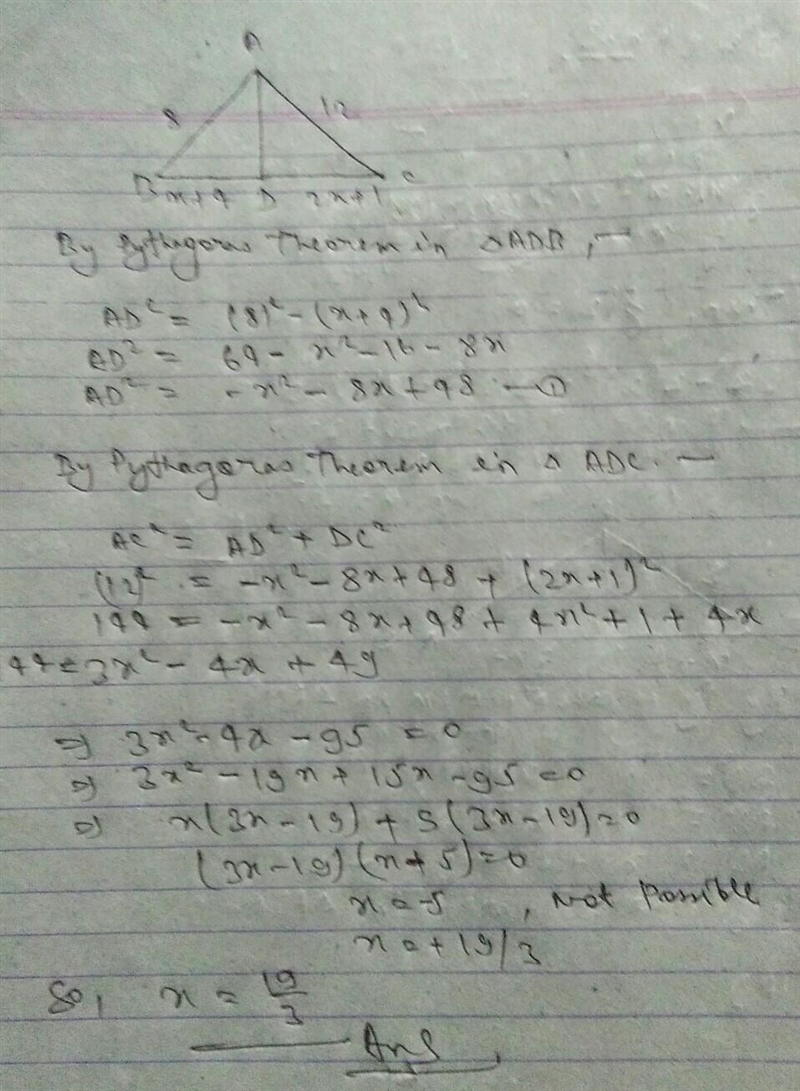 What is value of x? Enter your answer in the box. x =-example-1