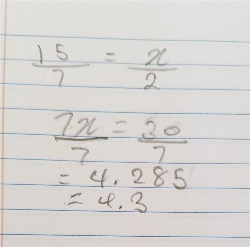 Solve for x, round to the nearest tenth-example-1