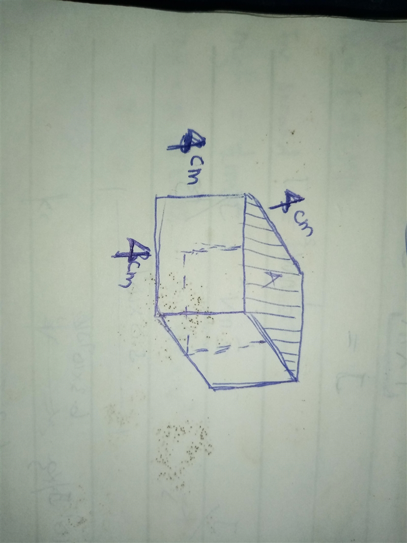 Which correctly describes a cross section of the cube below? Check all that apply-example-1