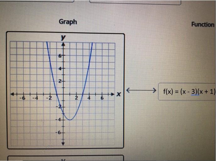 Match each quadratic graph to its respective function-example-2