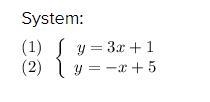 THIS 50 POINTS ANSWER FAST. Graph two lines whose solution is (1,4) give me the 2 of-example-1