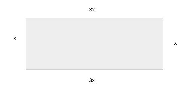 The length of a rectangle is 3 times its width. Its perimeter is 88 cm. Find the length-example-1