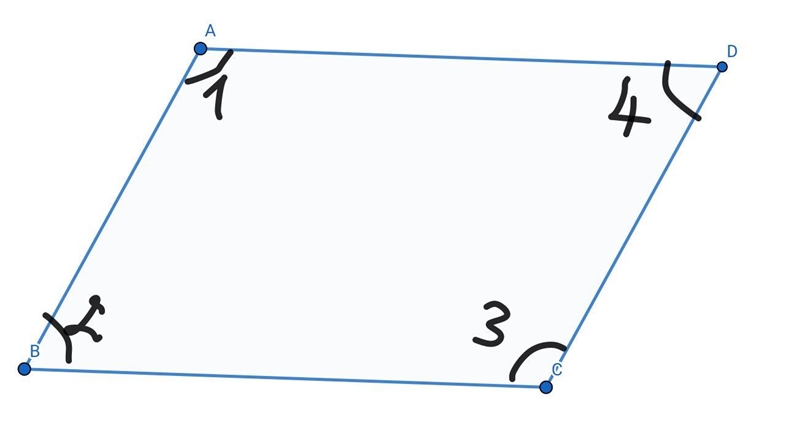 For the parrallelogram, if measure of angle 2= 5x-28 and measure of angle 4= 3x-10, Find-example-1