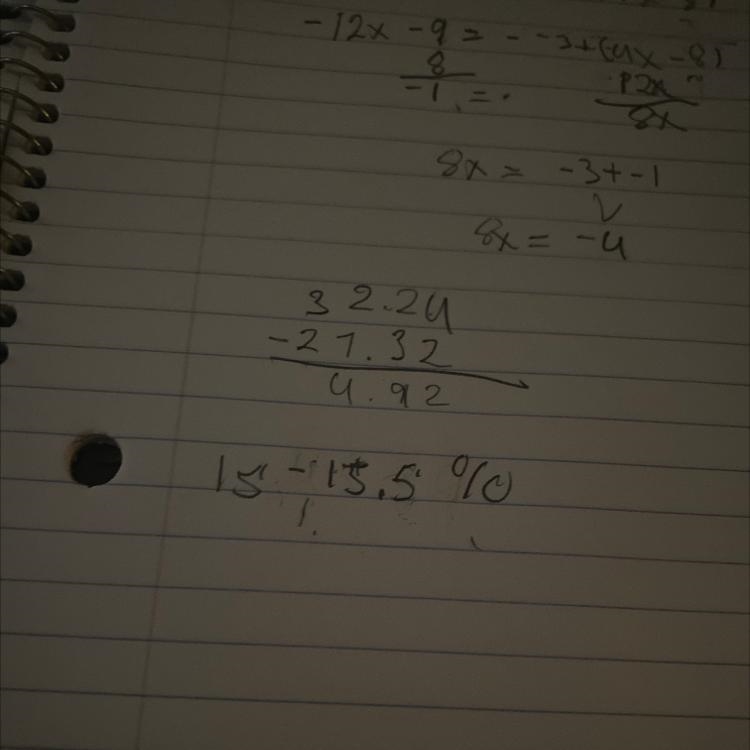 After adding a tip, the total lunch cost was $32.24. What percentage tip did they-example-1