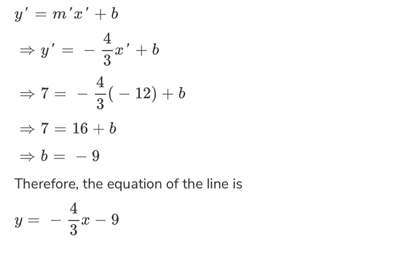 Write the equation of a line that passes through (-2, 3) and is perpendicular to y-example-1