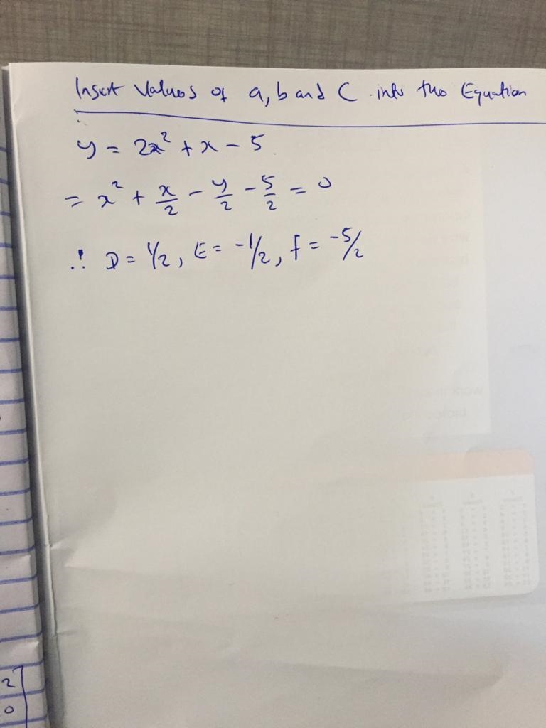 A vertical parabola goes through (1,-2), (-3, 10), and (4, 31). Use matrices to solve-example-2