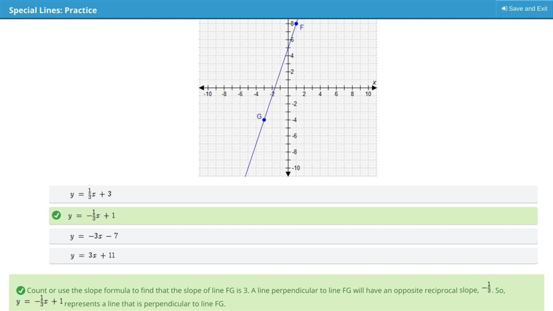 Which equation represents a line that is perpendicular to line FG​-example-1