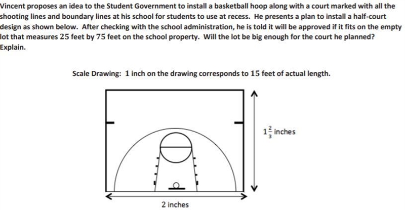 Vincent propses an idea to the student government to install a basket hoop along with-example-1