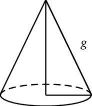 Si un cono lo obtienes haciendo girar un triángulo rectángulo cuya base es de 10cm-example-1