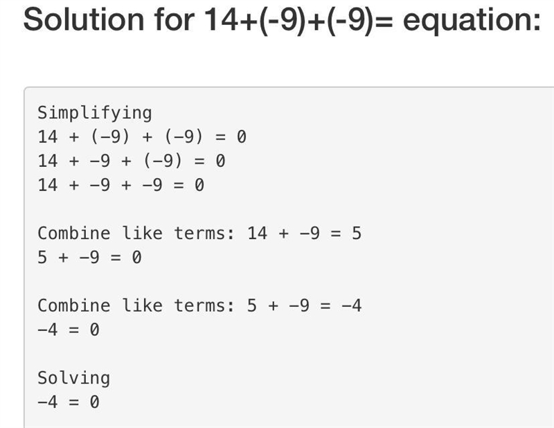 I need help for this pls 14+(−9)+(−9)-example-1