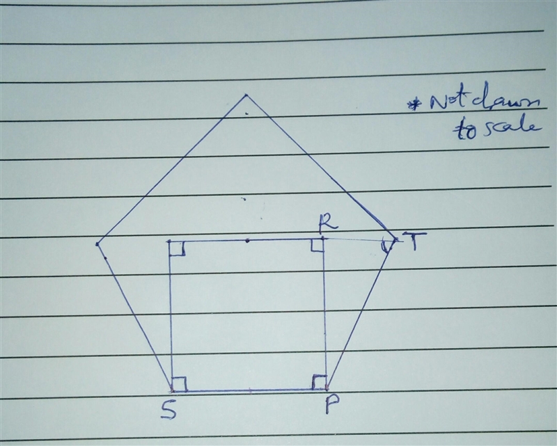 PR and PS are two sides of a square. PS and PT are two sides of a regular pentagon-example-1