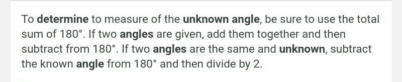 How to find an unkown angles-example-1