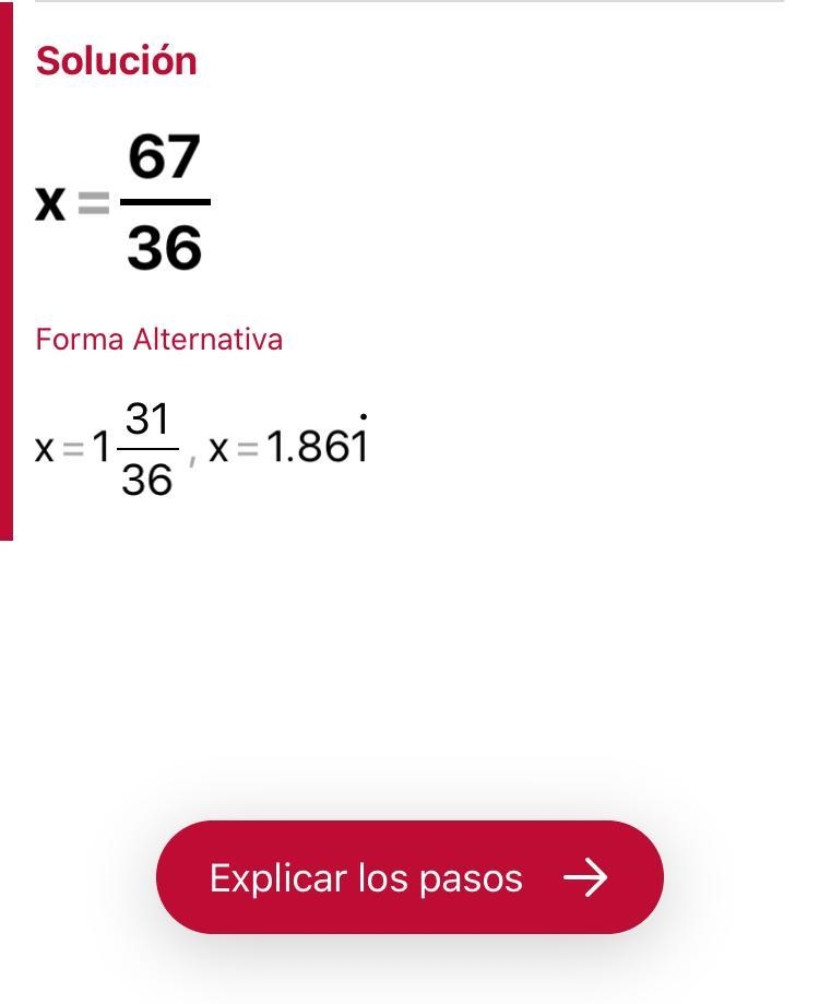 Solve the following equation 5x+3/4 - 2x-4/3=5​-example-2