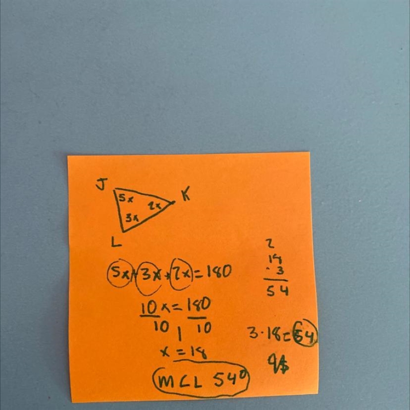 What is the m∠L? 54° 52° 40° 45°-example-1