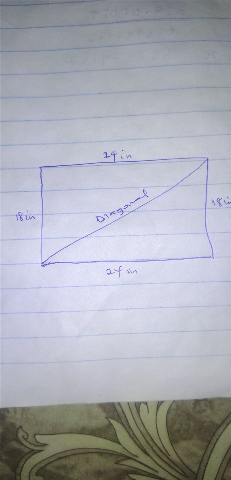 A television screen measures 18" tali by 24" wide. All televisions are advertised-example-1