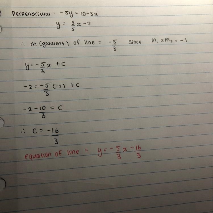 Find the equation of a line in standard form that passes through the point (6, -2) and-example-1