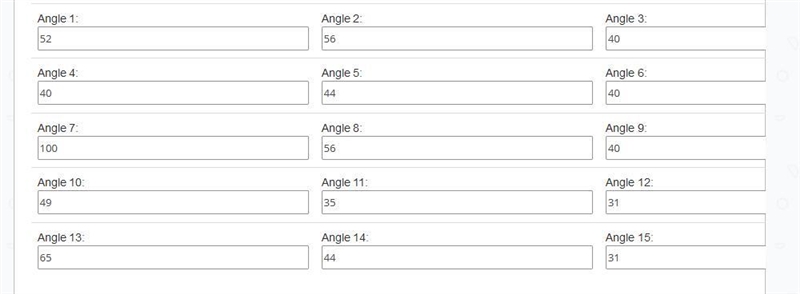 Find all the missing angle measures. Remember you cannot assume right angles of diameters-example-1