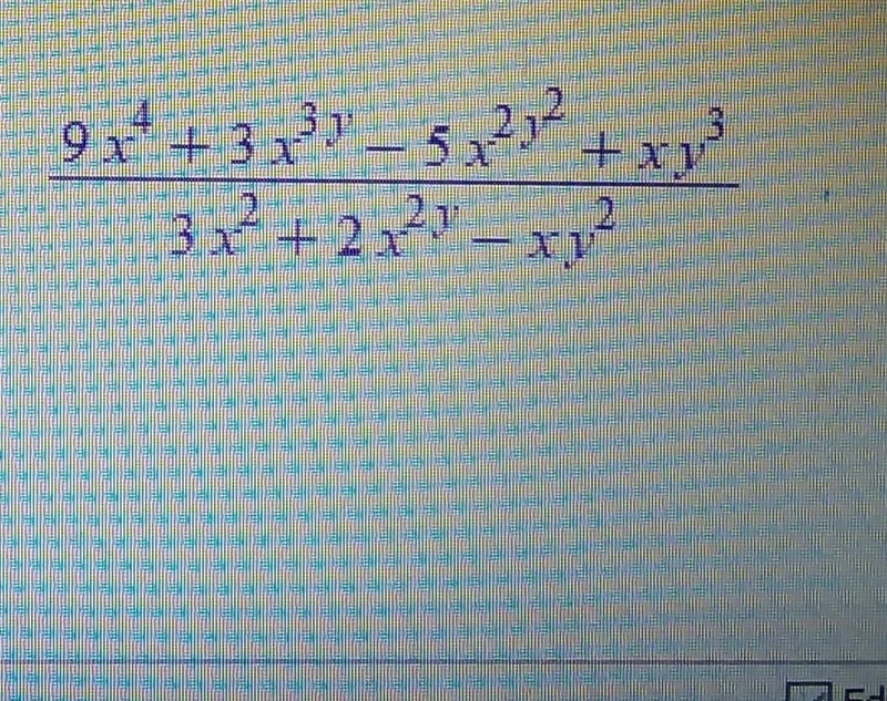 BRO PLS HELP I'M BEGGING Divide the following polynomials. Write your answer in order-example-1