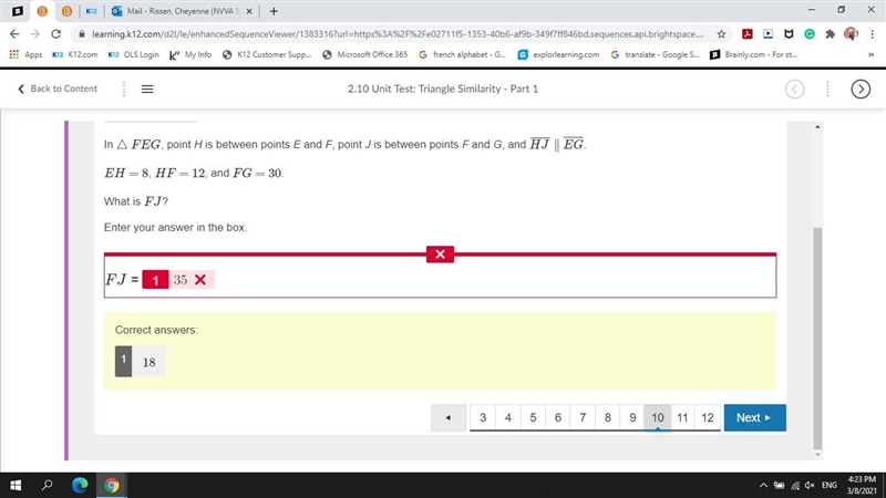 PLEEEEASE!!!! HELPP!!! In △FEG , point H is between points E and F, point J is between-example-1