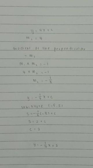 The correct equation of the line that passes through ( -8.5) and is perpendicular-example-1