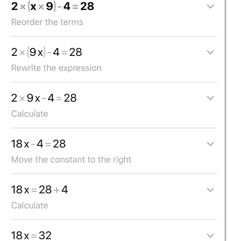 Solve and justify your steps: 2(x+9)-4=28 Helpppp pleaseeeee I neeed to write the-example-1