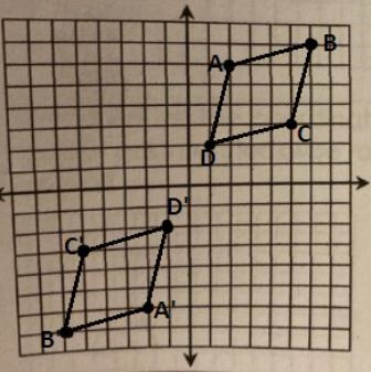 Rhombus ABCD with vertices A(2, 6), B(6, 7), C(5, 3), and D(1, 2): 180°-example-1