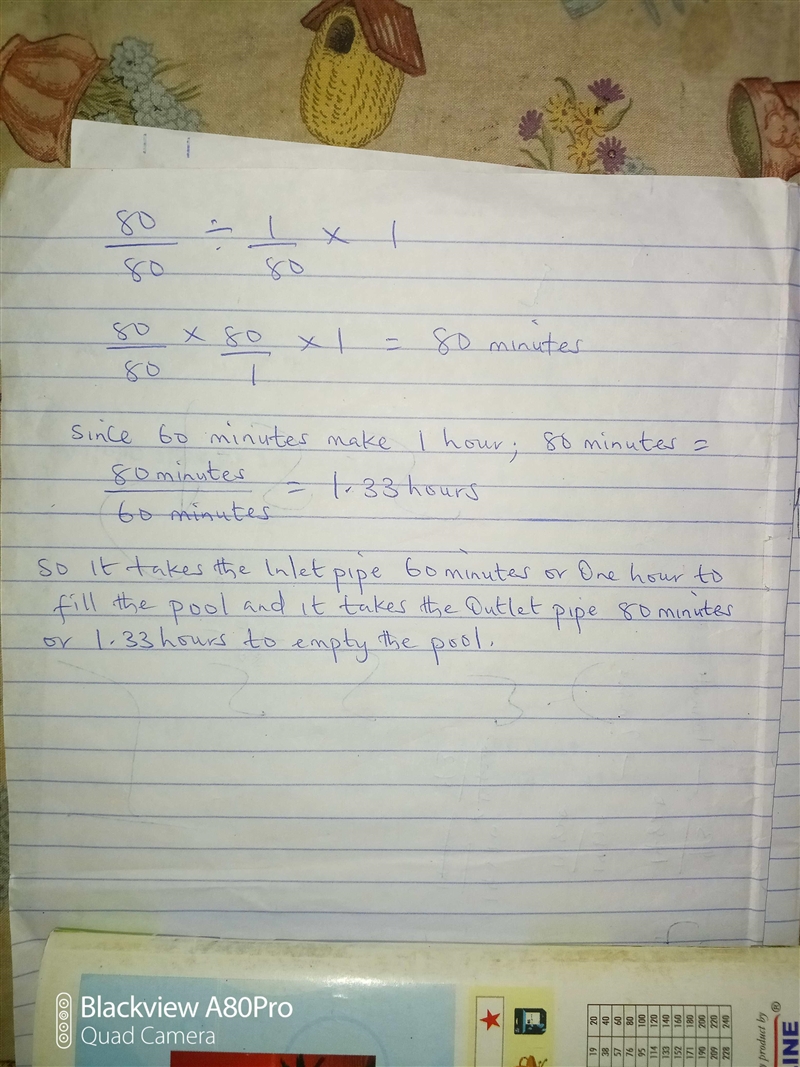 It takes an inlet pipe of a small swimming pool 20 minutes less to fill the pool than-example-5