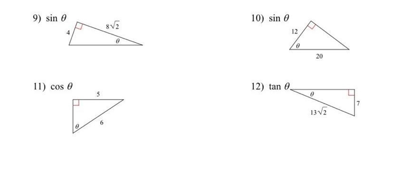 part 3. Find the value of the trig function indicated, use Pythagorean theorem to-example-1