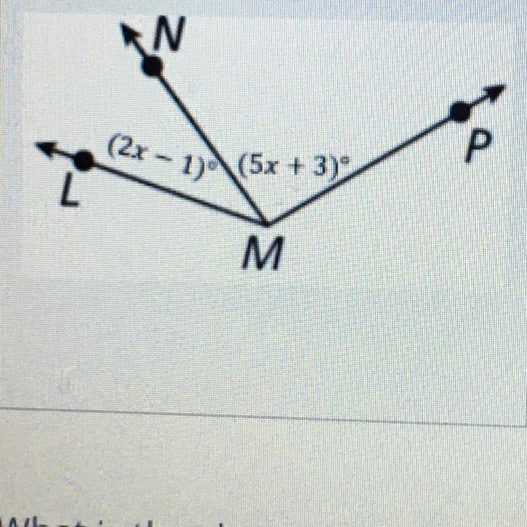 HELPPPP !! Find the measure of angle LMN if the measure of angle LMP is 107 !!-example-1