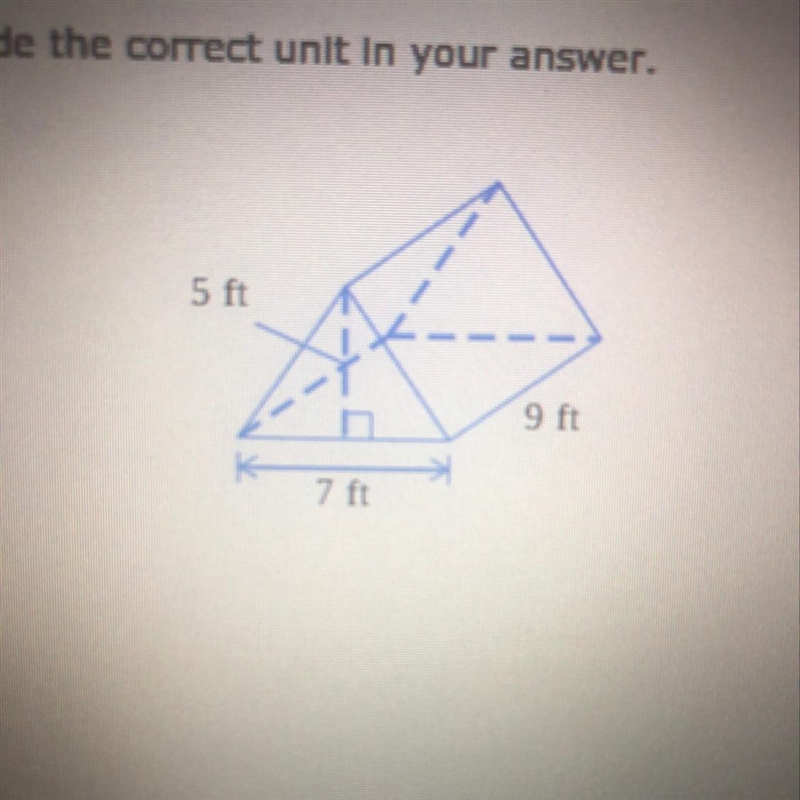 What’s the volume of this triangular prism ?-example-1