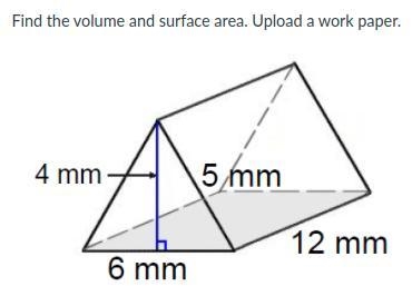 Find the volume and surface area.-example-2