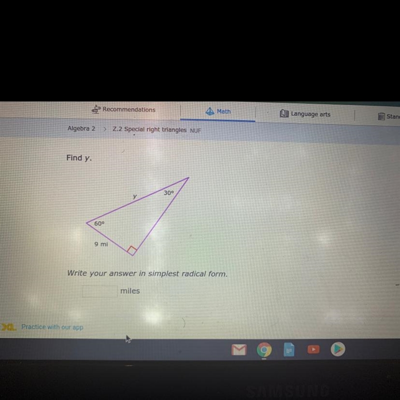 Can you help me solve this problem & write my answer in simplest radical form-example-1