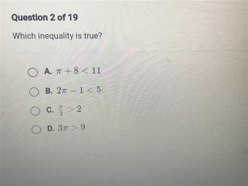 HELP ASAP!!! Which inequality is true?-example-1