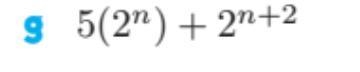 Factorise: 5(2^n)+2^n+2-example-1