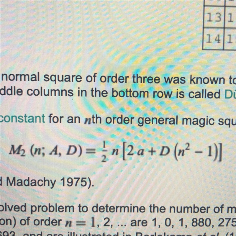 Would any one know how to solve this arithmetic series on the number of magic squares-example-1