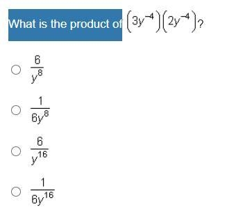 What is the product of (3y^-4)(sy^-4)?-example-1