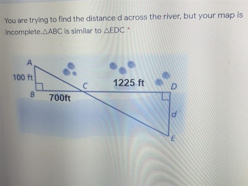 Honestly I don't know what to do at this point You are trying to find the distance-example-1