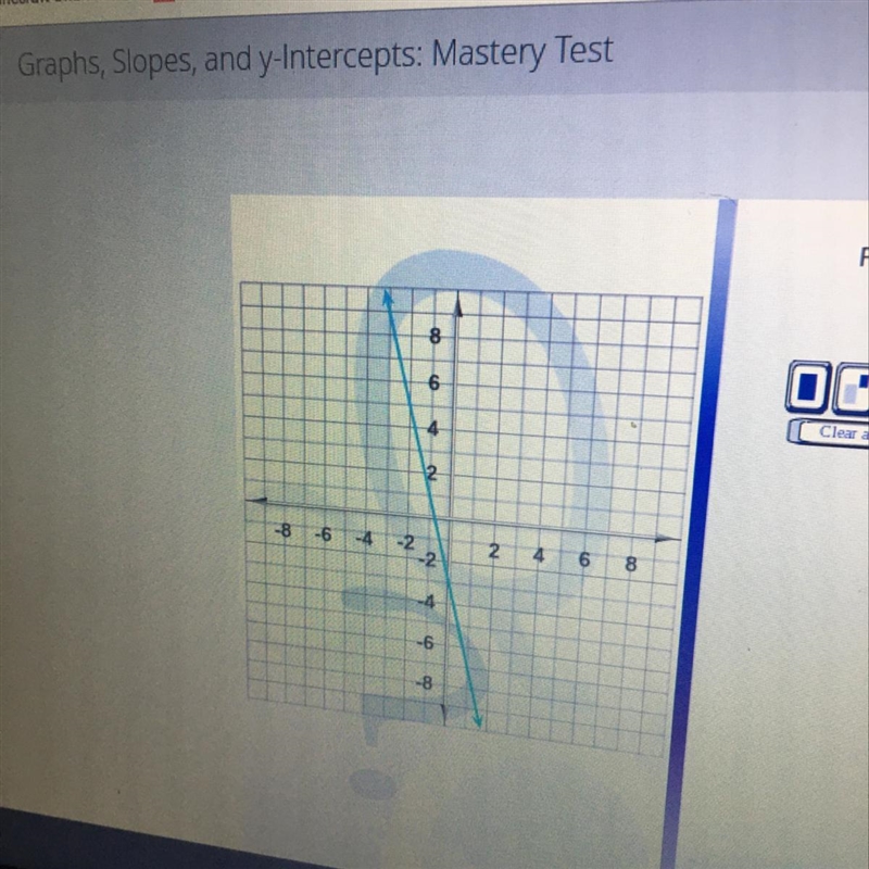 Find the y-intercept of the line on the graph.-example-1