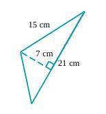 Find the area of the triangle below. Be sure to include the correct unit in your answer-example-1