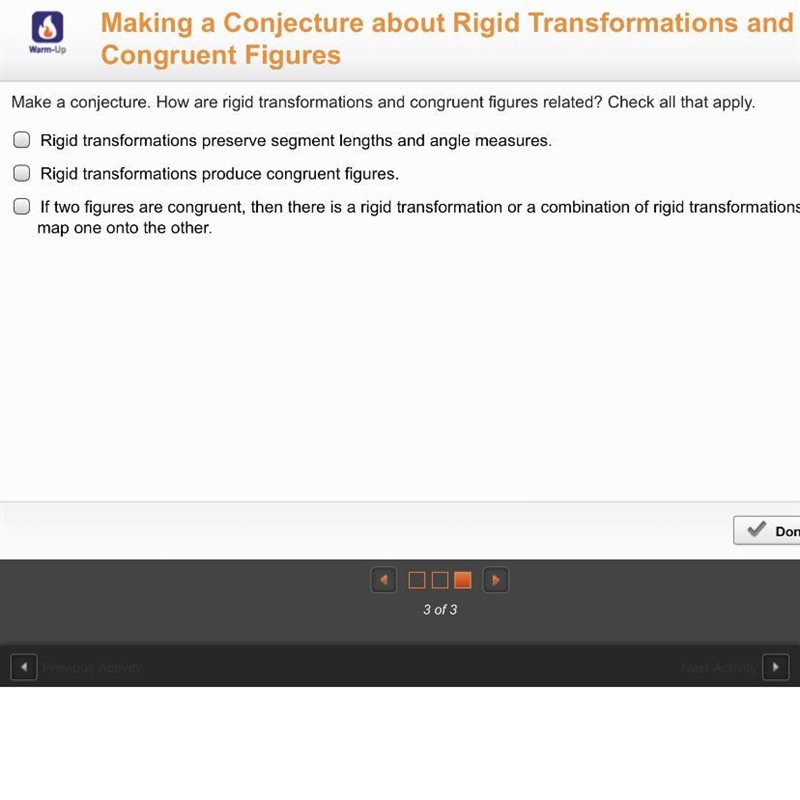 How are ridge transformations are congruent figures related ?-example-1