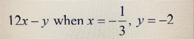 Find the value to of each algebraic expression at the given replacement values-example-1