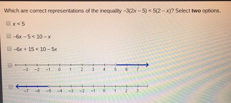 Which are correct representations of the inequality...-example-1