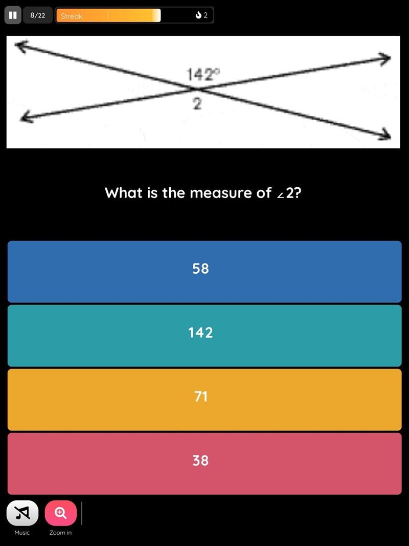 What is the measure of angle 2-example-1