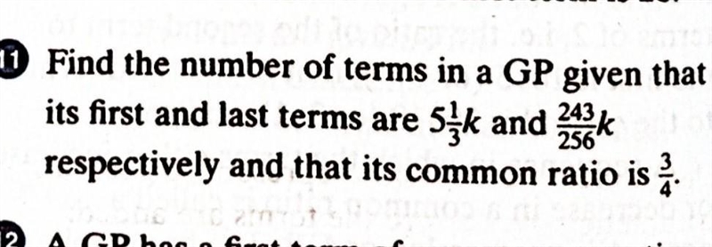 Find the term of terms in a gp​-example-1