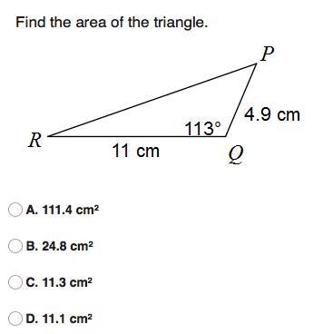 Find the area of the triangle-example-1