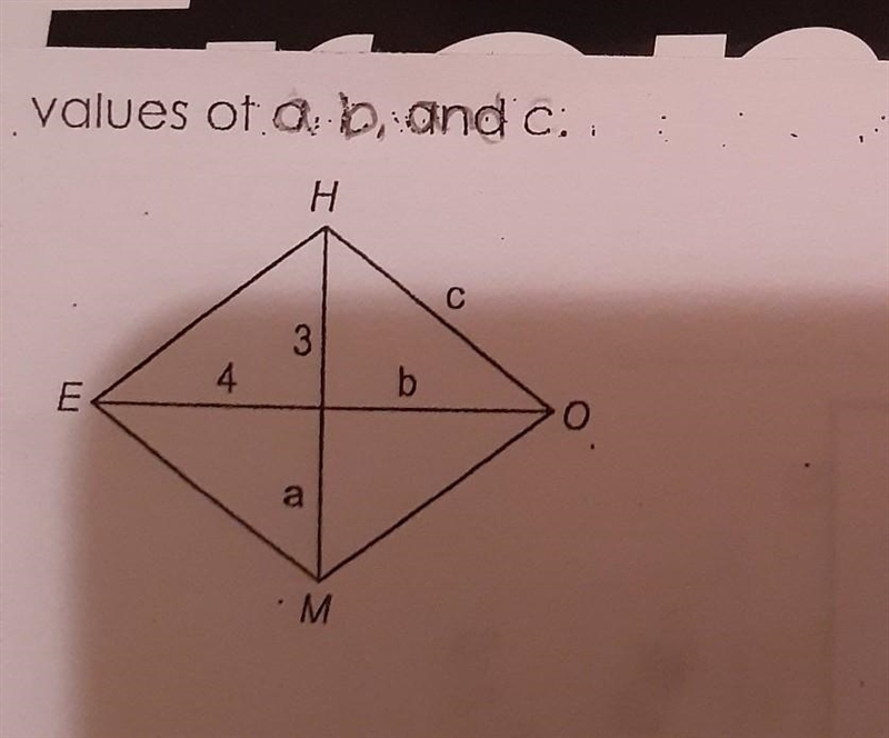 Help with properties of rhombus,rectangles and squares ​-example-1