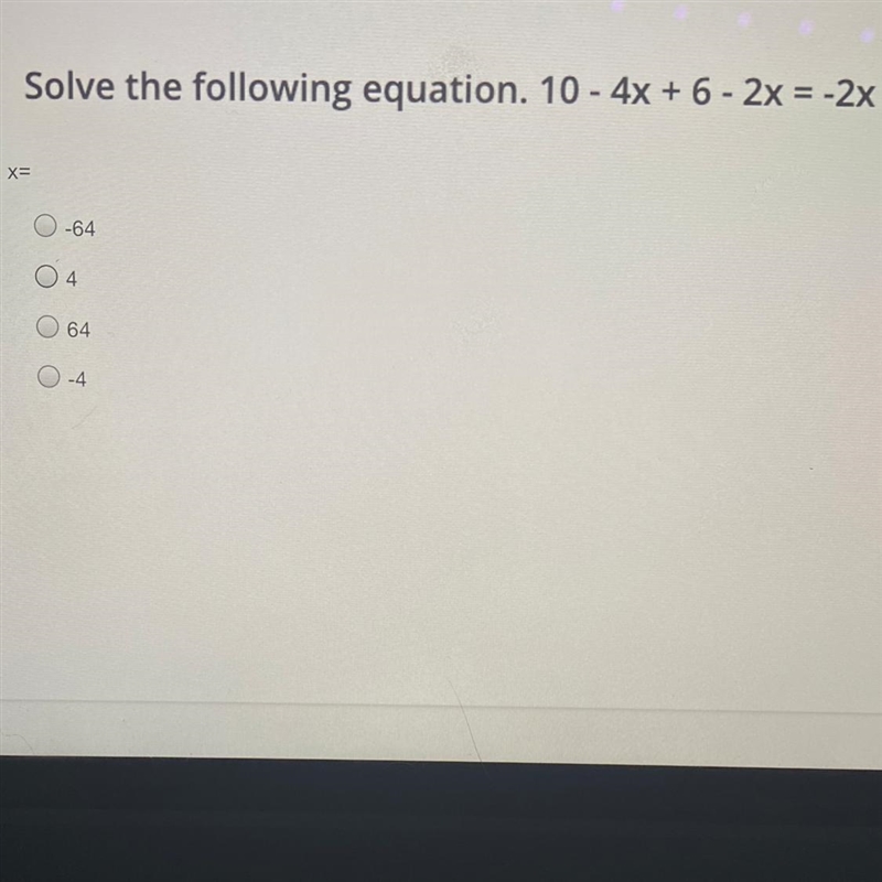 “What does x=?” need help w this rq and an explanation if u have time-example-1