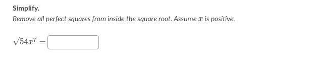 Simplify square roots (variables) please show work ;)-example-1