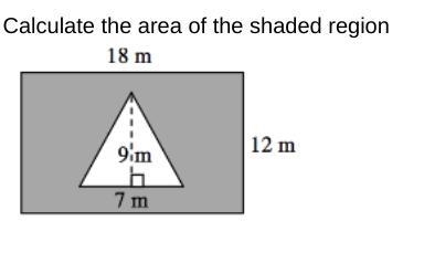 Calculate the area of the shaded region-example-1