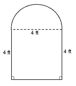 What is the area of this figure? Use 3.14 for pi. A. 6.28 ft2 B. 18.28 ft2 C. 22.28 ft-example-1